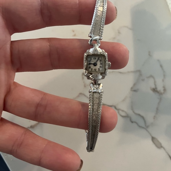 10k white gold vintage watch - Picture 6 of 7